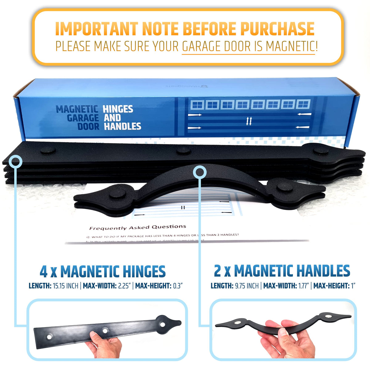 HMmagnets magnetic adhesion on steel door for secure removable accents