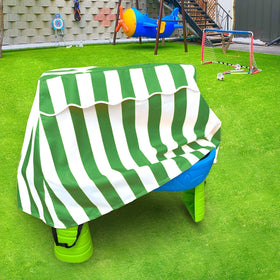 HMOCK Kids Water Table Cover close-up strap secures against wind.