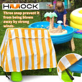 HMOCK wind strap feature secures cover during breezy days.