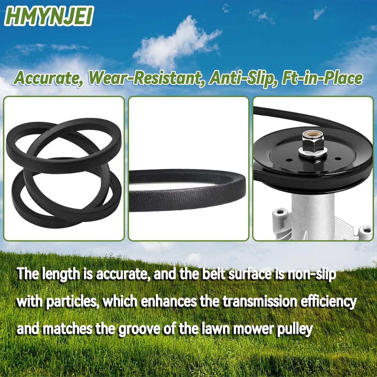 HMYNJEI belt on Husqvarna Z246 for compatible mowing tasks