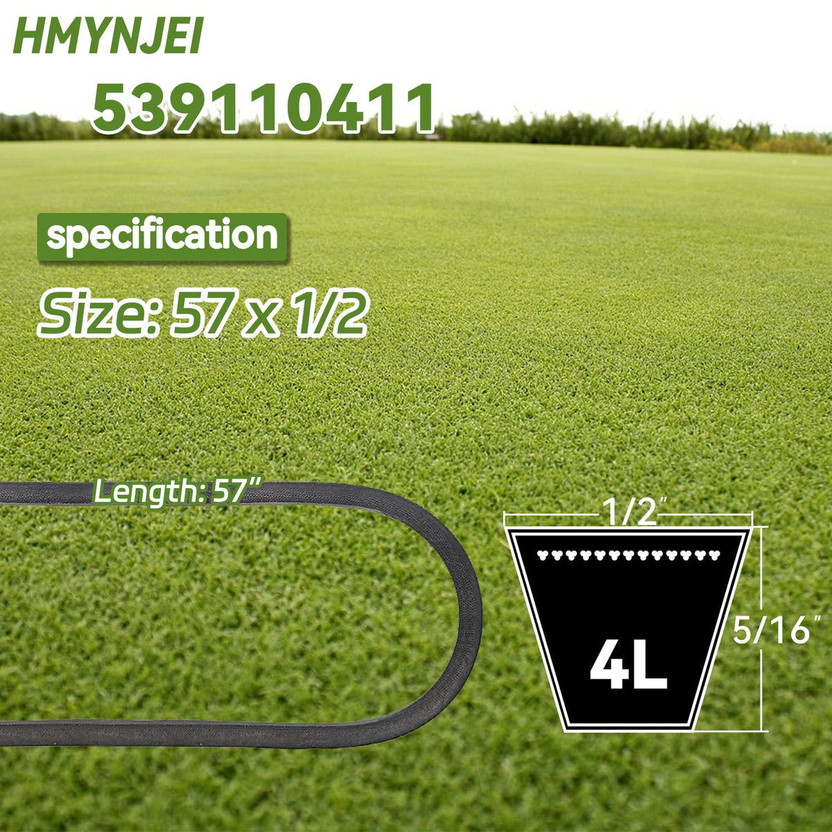 HMYNJEI belt compatible with Z4824 and Z5426 models for smooth operation