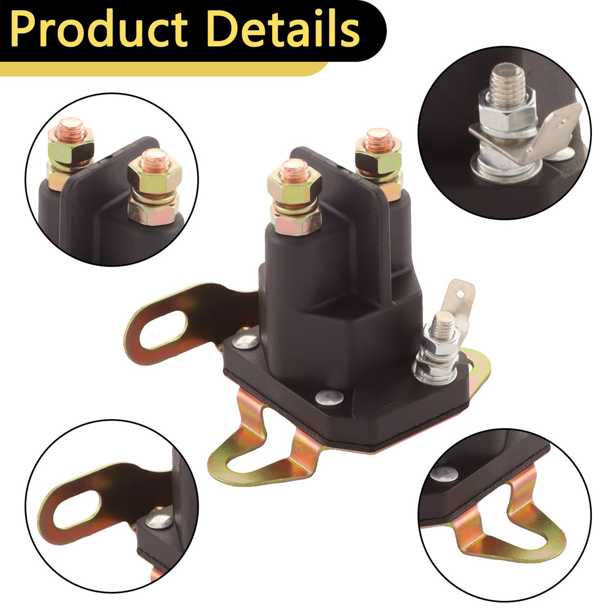 HNeekyr starter solenoid compatible with MZ and MTD for reliable mower starting