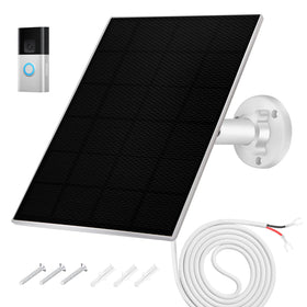 HNncheny solar panel for doorbell compact design captures sunlight for continuous power