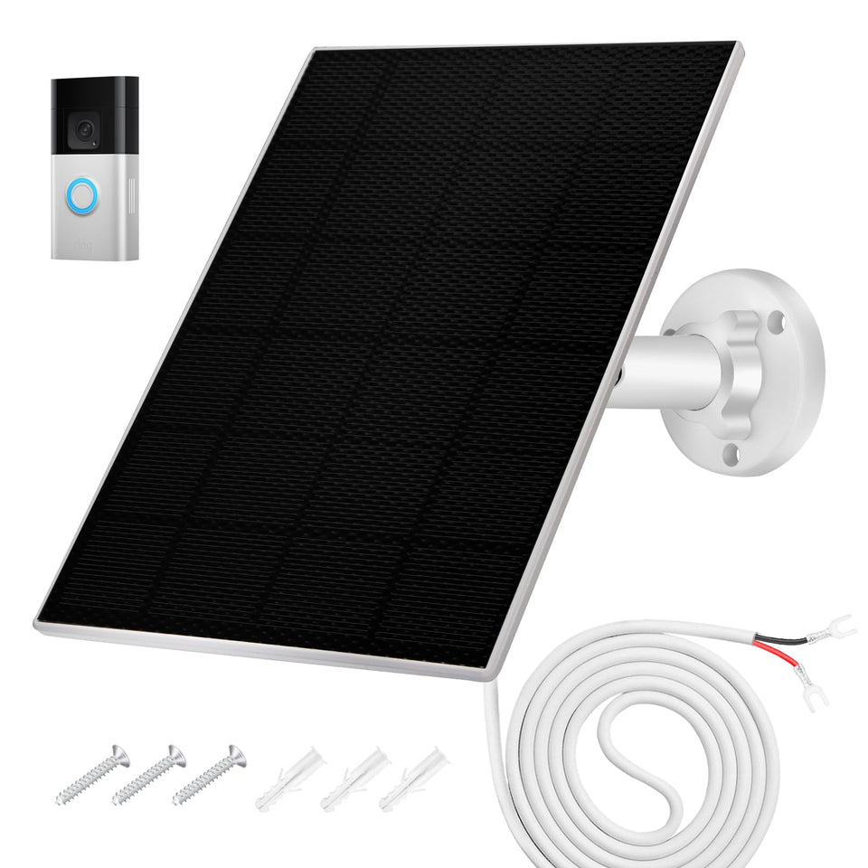 HNncheny solar panel for doorbell compact design captures sunlight for continuous power