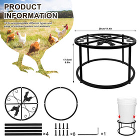 HNONPW stand showing four legs for stability on a coop floor