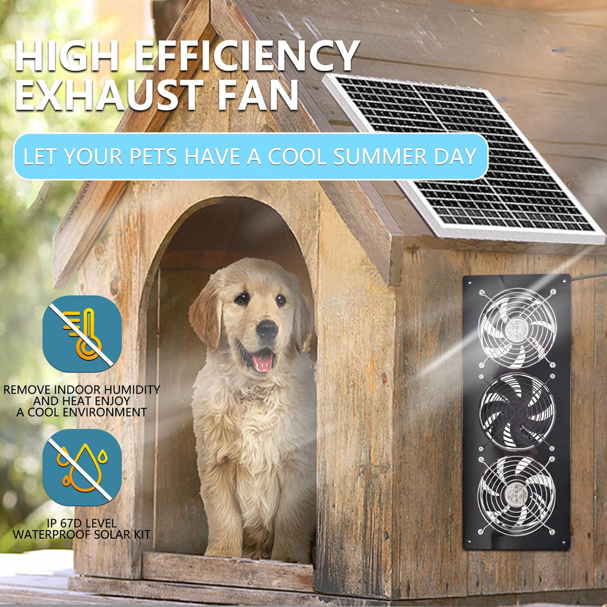 HNRLOY coop fan installation shows easy setup for chicken coops.