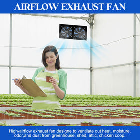 HNRLOY solar exhaust fans kit installation in minutes for greenhouse airflow.