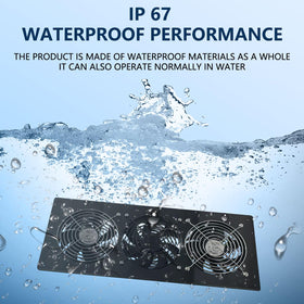 HNRLOY 25W solar panel compact design powers reliable ventilation.