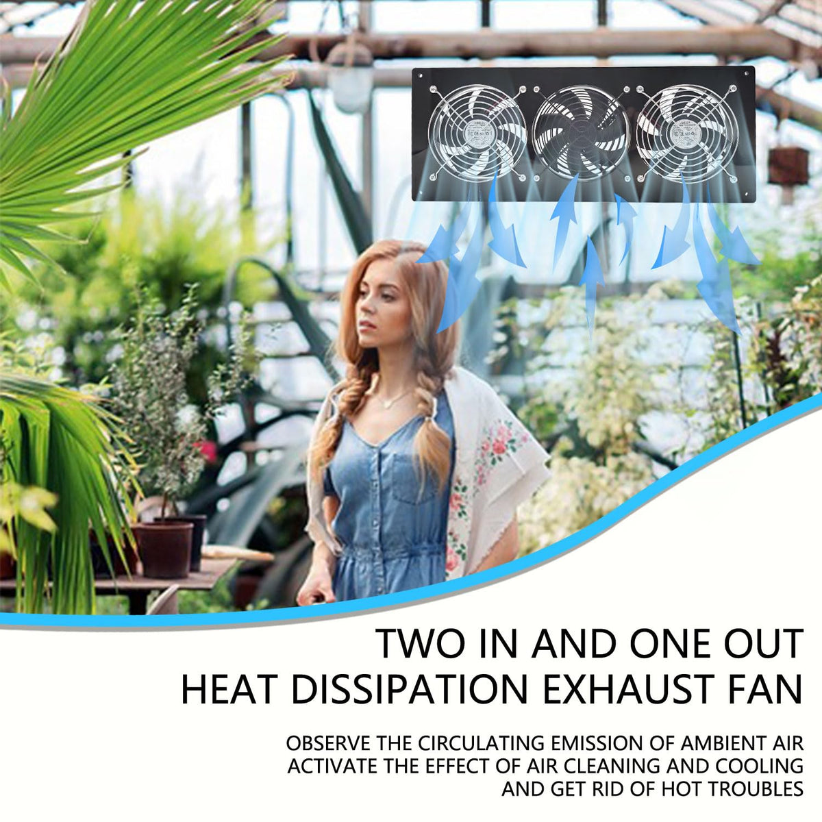 HNRLOY IP67 weatherproof exhaust fan withstands rain, snow, extreme heat.