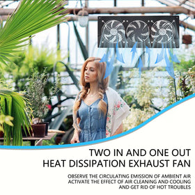 HNRLOY IP67 weatherproof exhaust fan withstands rain, snow, extreme heat.