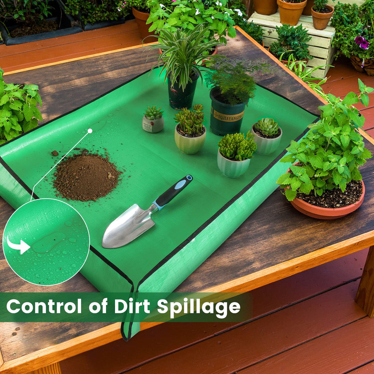 HNXTYAOB indoor mat creates a mess-free workspace