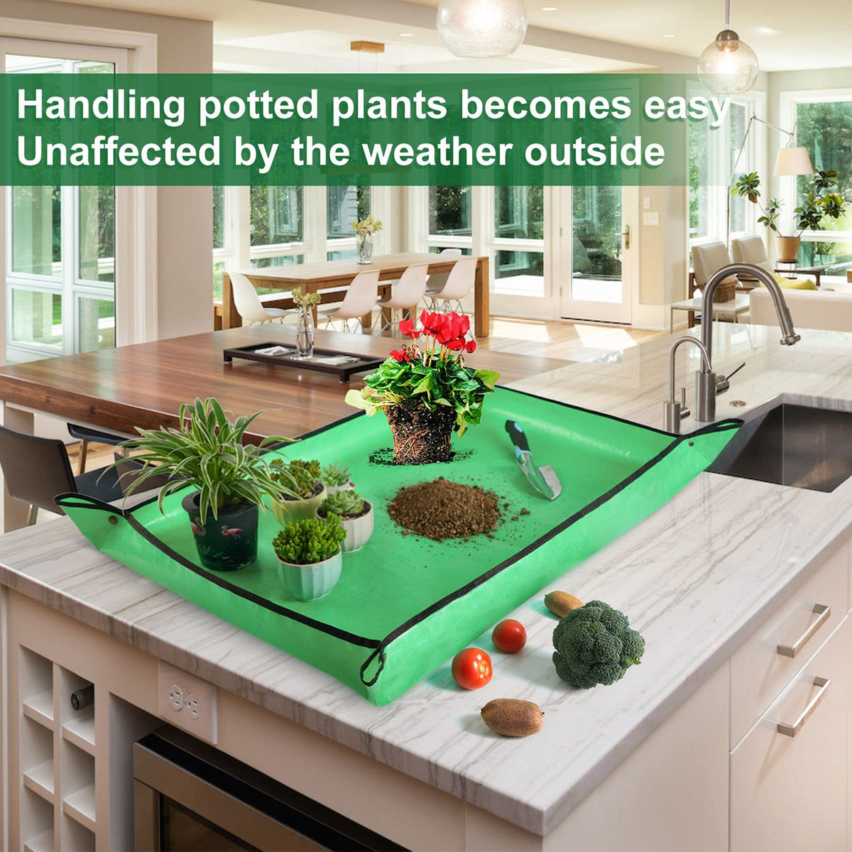 HNXTYAOB potting tray keeps soil contained during transplanting
