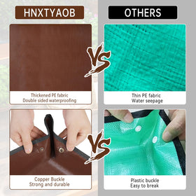 HNXTYAOB repotting mat used for succulent transplant on a bright table