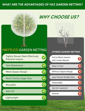 HNYTLCO reusable garden netting for season after season.