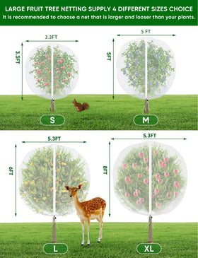 HNYTLCO set of 2 netting pieces covers multiple plants.