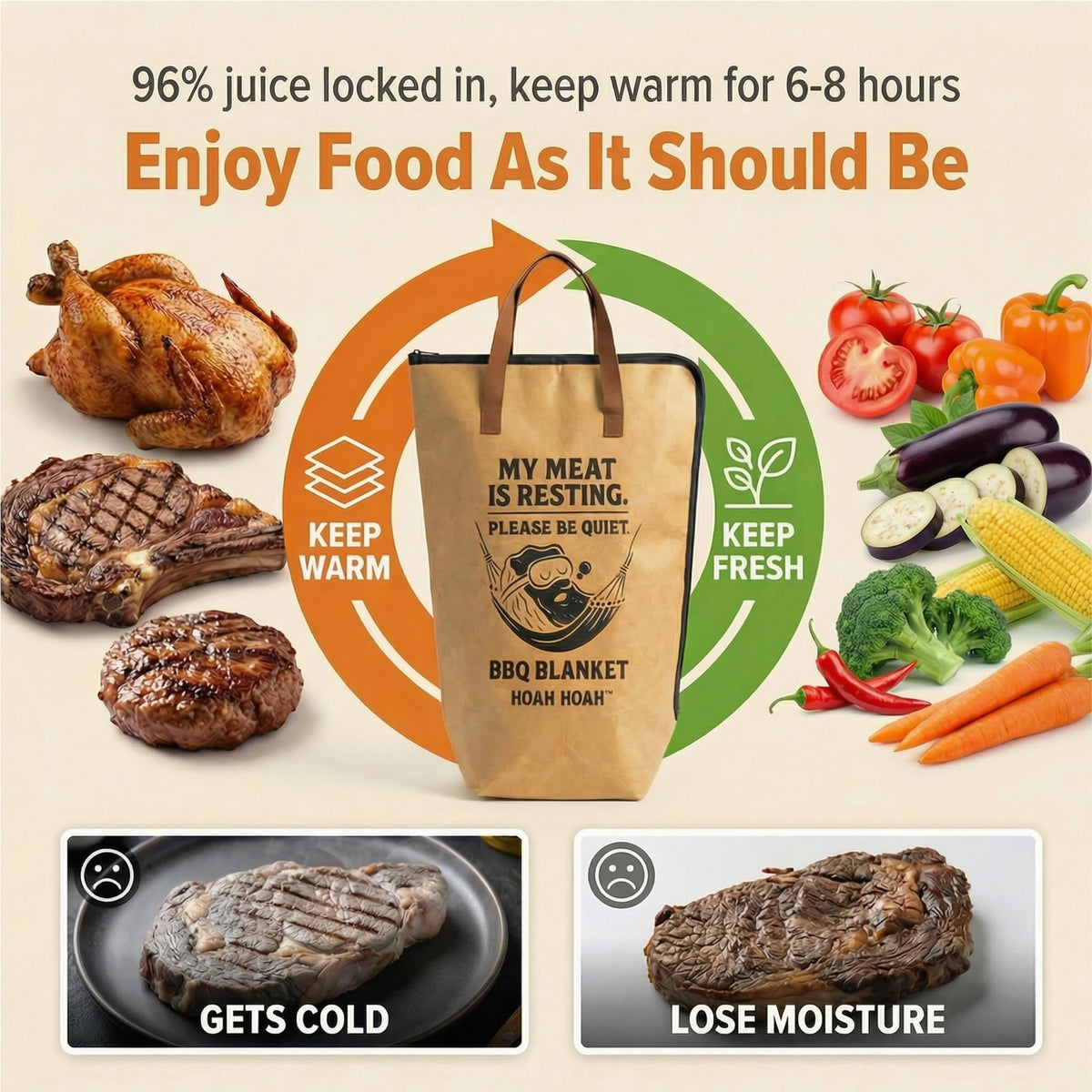 Hoah Hoah BBQ blanket makes a gift for BBQ lovers.