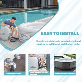 HOAIXUN inflation hose made of durable PVC for long-lasting spa use