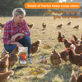 HoazHoald herb blend offers a natural snack option for poultry.
