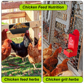 HoazHoald premixed herbs are easy to use and scatter around the coop.