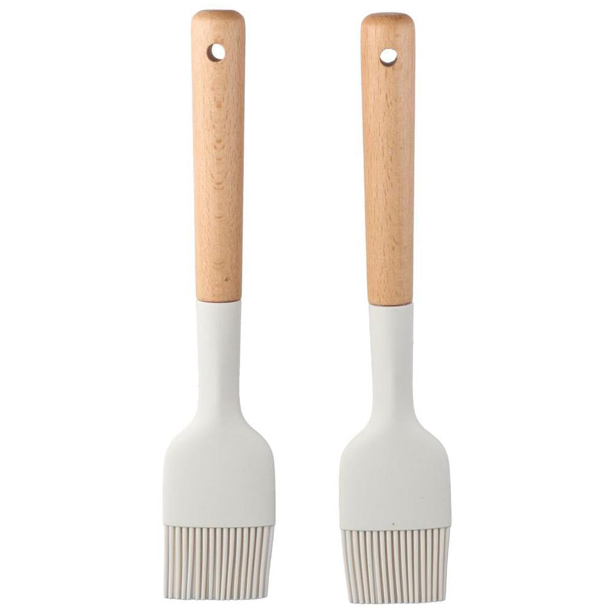 hobbyme oil brush with wooden handle for precise basting.