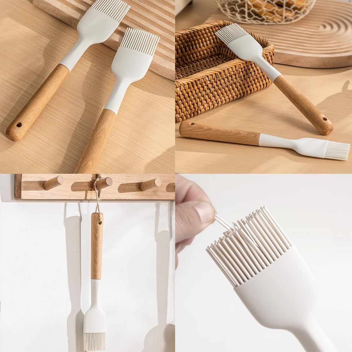 hobbyme oil brush with wooden handle ideal for pastry glaze.