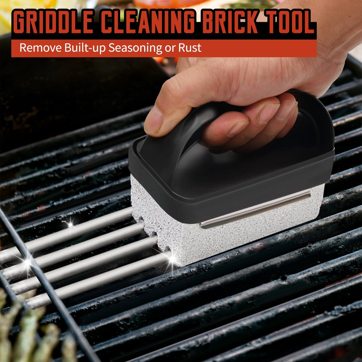 HOBITSTARX cleaning pads in pack orange convenient kitchen cleanup
