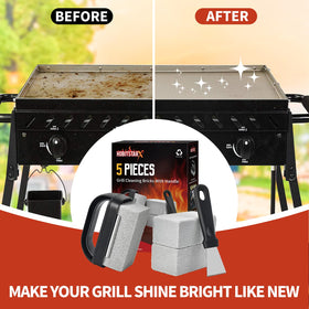 HOBITSTARX griddle bricks compatible with Blackstone, flat-top and cast iron