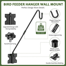 HOBITSTARX deck hook rail hanger enables 360-degree rotation for versatile outdoor hanging