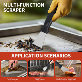 HOBITSTARX ergonomic-handle design for comfortable griddle cleaning
