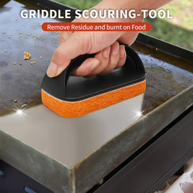 HOBITSTARX flat-top grill scraper for fast, durable cleanup