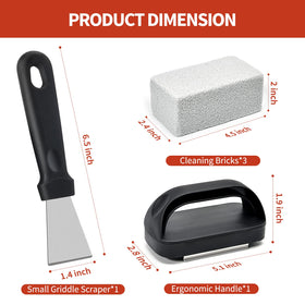 HOBITSTARX heavy-duty scraper included for fast debris removal