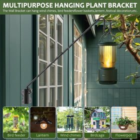 HOBITSTARX hummingbird feeder hanger provides easy access for refilling from a balcony