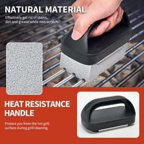 HOBITSTARX natural pumice brick removes grime safely