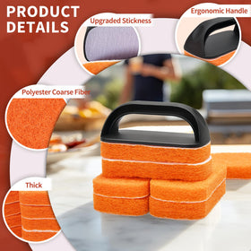 HOBITSTARX non-scratch scouring pads restore gloss without scratching