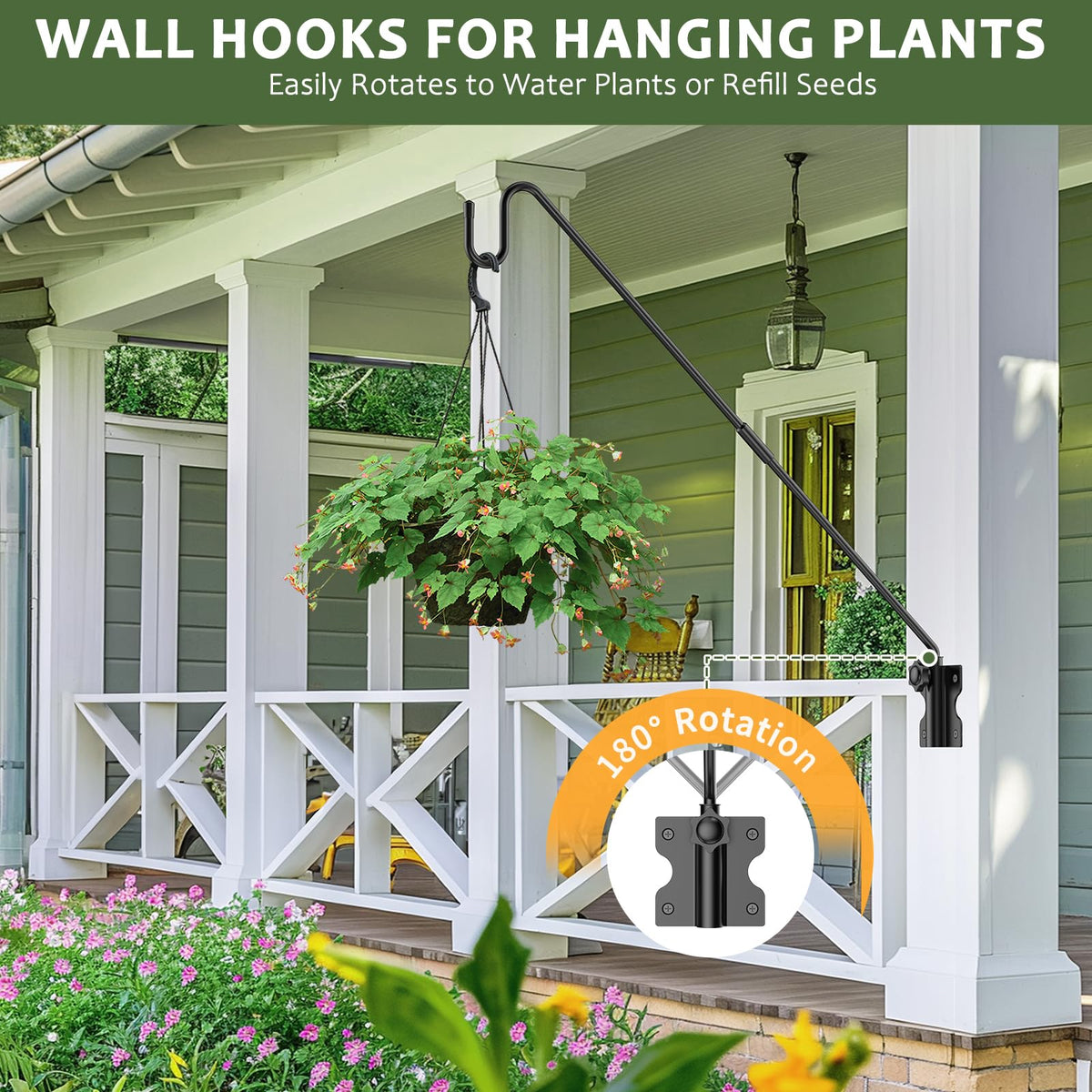 HOBITSTARX weatherproof deck hook bracket offers reliable outdoor mounting for year-round use