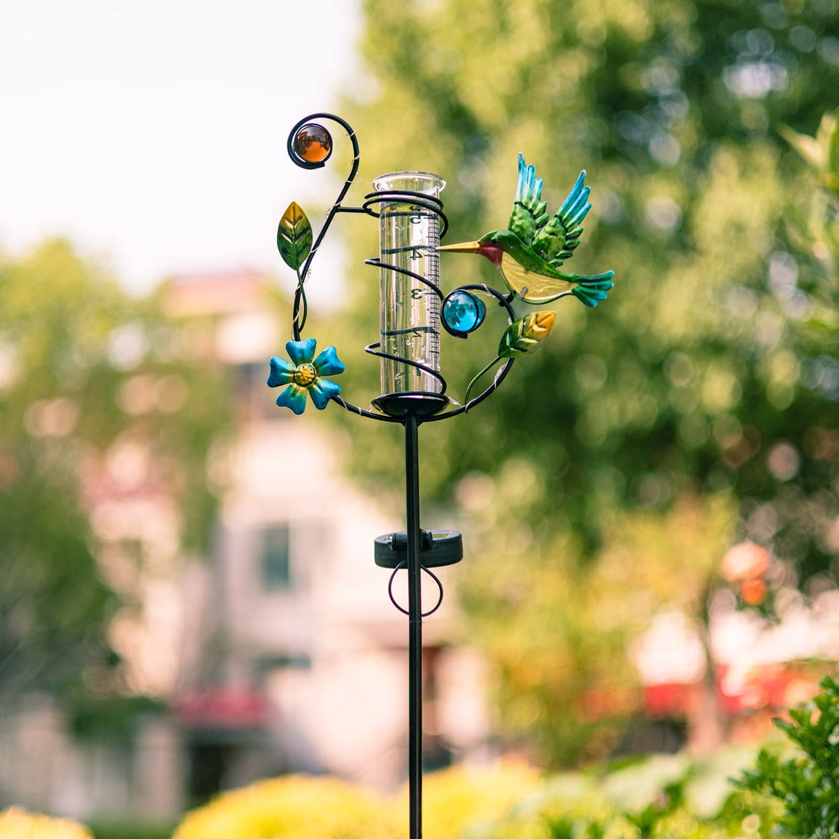 HOBYLUBY hummingbird rain gauge makes a thoughtful gift for garden lovers.