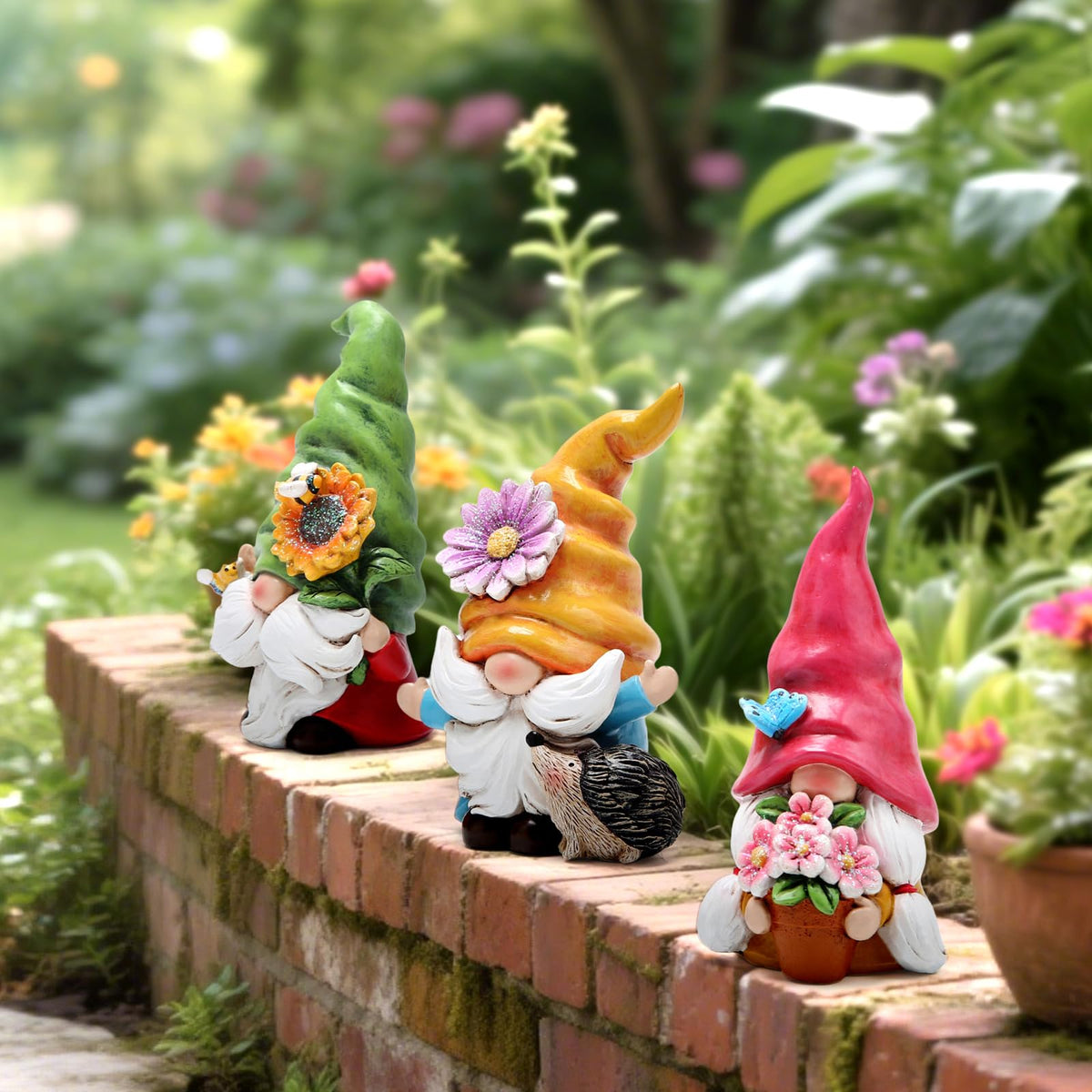 Hodao summer gnome rustic charm perfect for porch or patio.