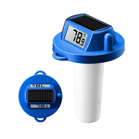 HODIK pool thermometer floating with double-sided display for easy readings in sunlight.