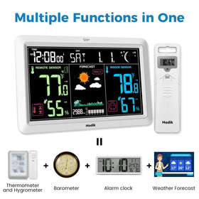 HODIK weather station uses WWVB atomic clock to stay accurate across time zones