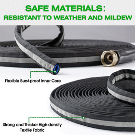 HODUP easy-maneuverability fabric hose glides around beds and furniture.