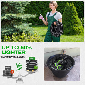 HODUP ultra-flexible fabric hose enables smooth maneuvering around obstacles.