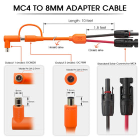 Hoeine connector set compatible with Jackery, BLUETTI, Yeti, and Anker for flexible power use.
