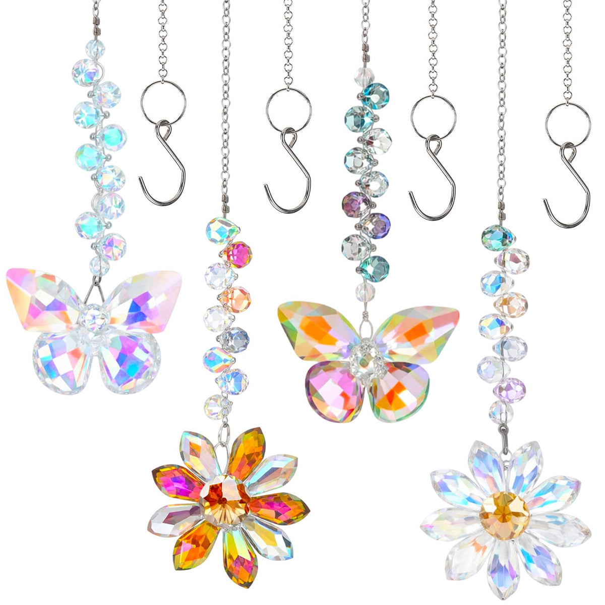 Hoemwarm butterfly crystal suncatcher brightening indoor window