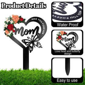 Hoemwarm engraved miss you forever mom marker—personalized tribute that honors a loved one.