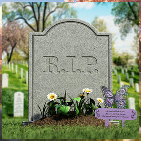 Hoemwarm personalized engraving marker suitable for mom or dad memorial