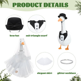 Hoemwarm bow tie completes 7 piece goose outfit with playful formal charm