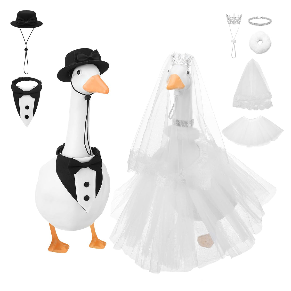 Hoemwarm crown for 23 inch geese adds regal touch to outdoor decor