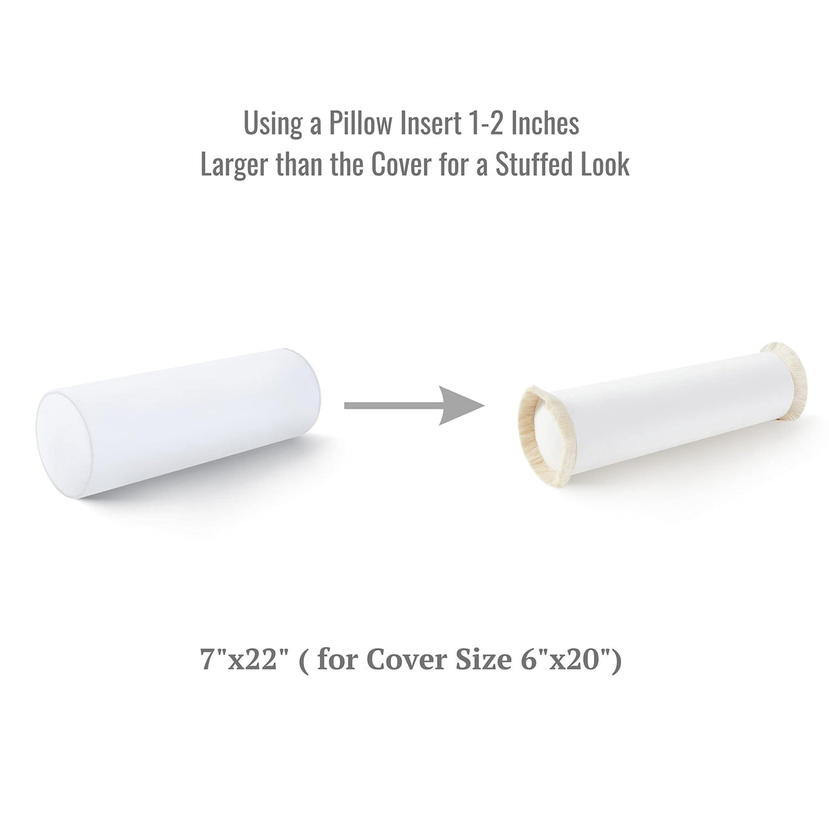 Hofdeco Premium synthetic-down fiber bolster insert delivers plush, resilient support.