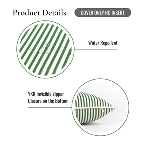 Hofdeco Premium lumbar pillow cover suitable for indoor and outdoor furniture