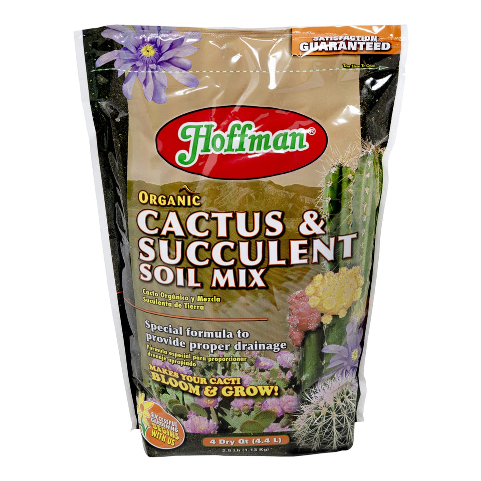 Hoffman 10404 organic cactus soil mix bag ready to use for thriving cacti